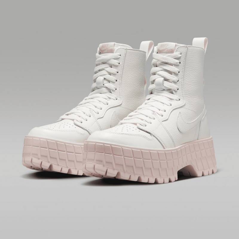 Nike Air Jordan 1 Brooklyn Schoenen Dames Wit Roze Nederland | 752906-FJQ