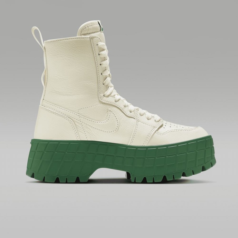 Nike Air Jordan 1 Brooklyn Schoenen Dames Wit Groen Nederland | 214385-UGI