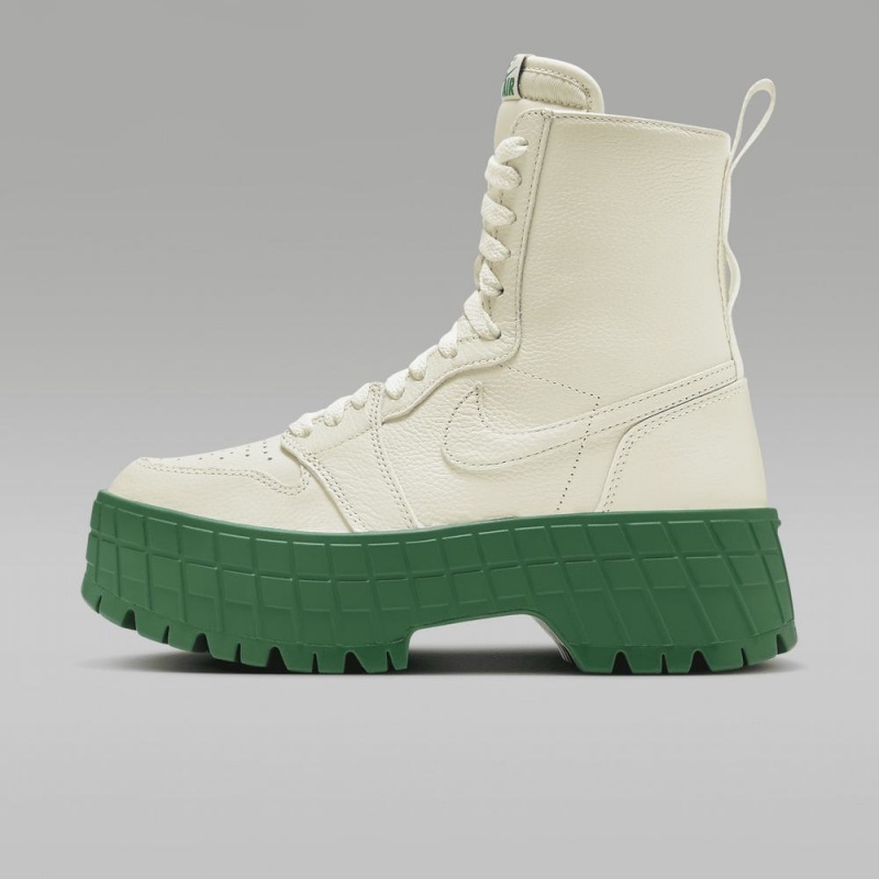 Nike Air Jordan 1 Brooklyn Schoenen Dames Wit Groen Nederland | 214385-UGI