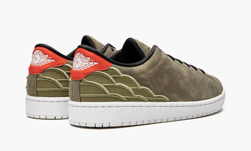 Nike Air Jordan 1 Centre Court Schoenen Heren Groen Zwart Rood Nederland | 361724-MXT