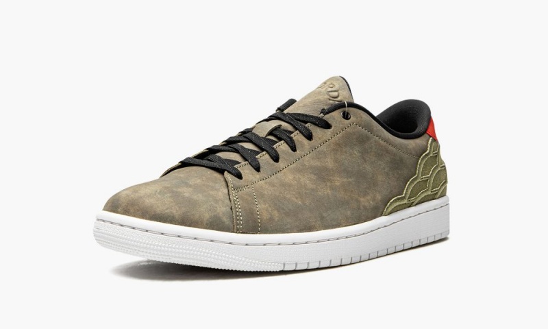 Nike Air Jordan 1 Centre Court Schoenen Heren Groen Zwart Rood Nederland | 361724-MXT