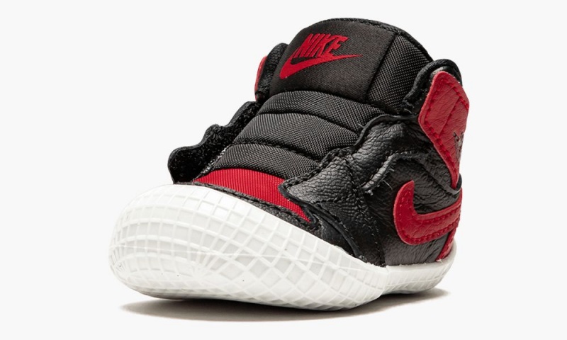 Nike Air Jordan 1 Crib Bootie 'BRED' Schoenen Kinderen Zwart Rood Nederland | 816037-LIV