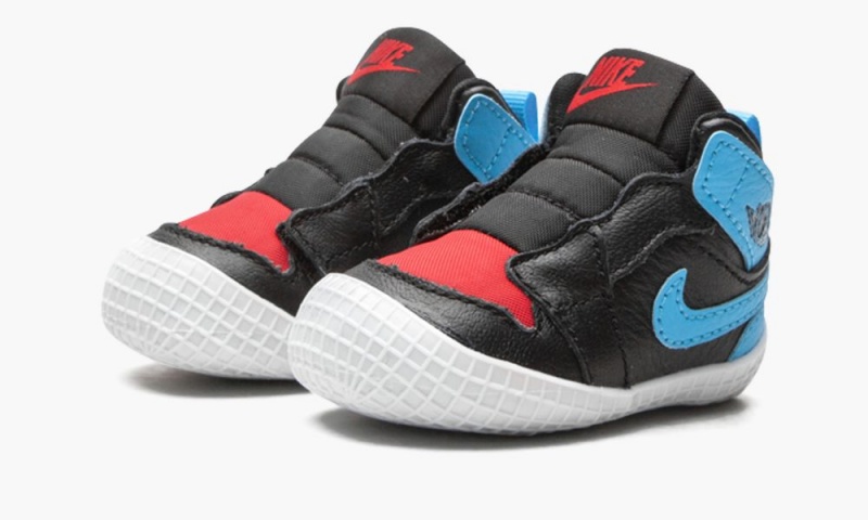 Nike Air Jordan 1 Crib Bootie 'UNC to Chicago' Schoenen Kinderen Zwart Donkerblauw Rood Nederland | 739104-UNP