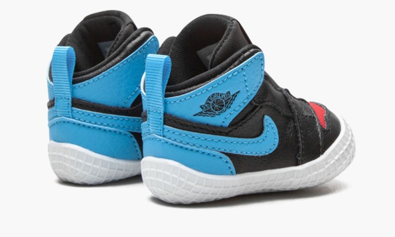 Nike Air Jordan 1 Crib Bootie 'UNC to Chicago' Schoenen Kinderen Zwart Donkerblauw Rood Nederland | 739104-UNP