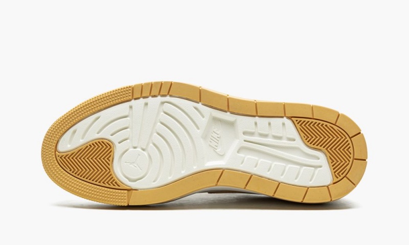 Nike Air Jordan 1 ELEVATE LOW 'White / Tan' Schoenen Dames Wit Geel Nederland | 571628-CHI