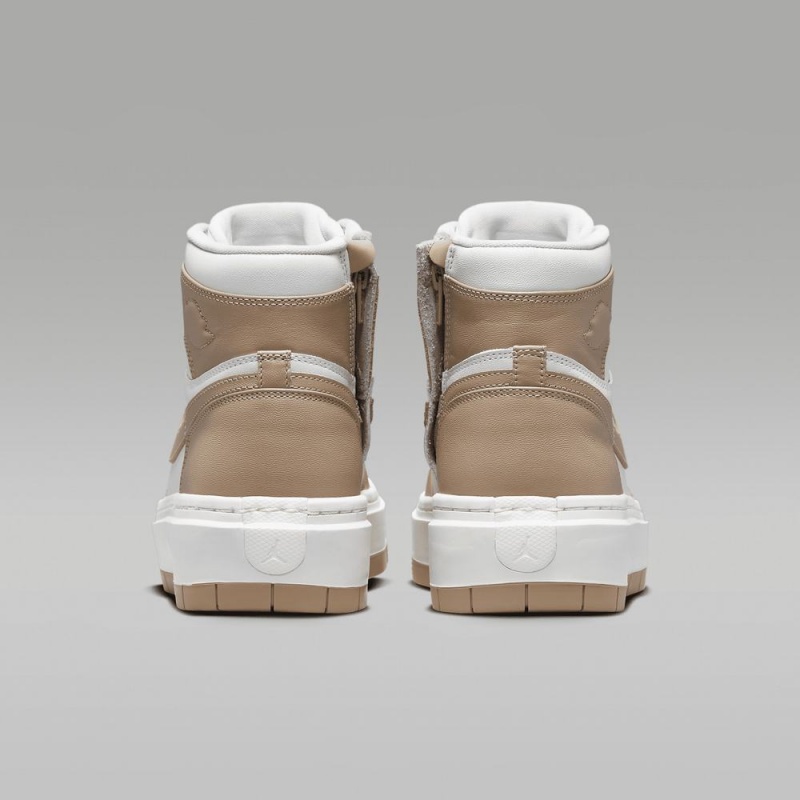 Nike Air Jordan 1 Elevate High Schoenen Dames Khaki Wit Nederland | 569280-YZB