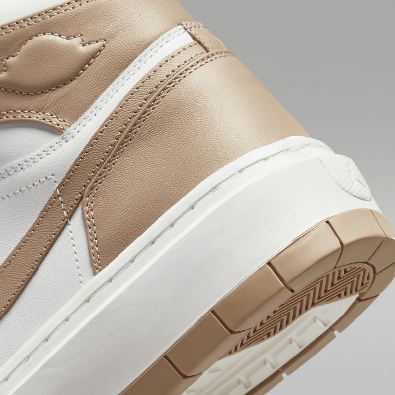 Nike Air Jordan 1 Elevate High Schoenen Dames Khaki Wit Nederland | 569280-YZB