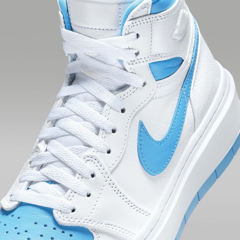 Nike Air Jordan 1 Elevate High Schoenen Dames Wit Wit Donkerblauw Nederland | 537402-WYH