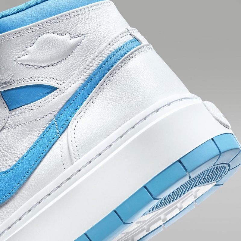Nike Air Jordan 1 Elevate High Schoenen Dames Wit Wit Donkerblauw Nederland | 537402-WYH