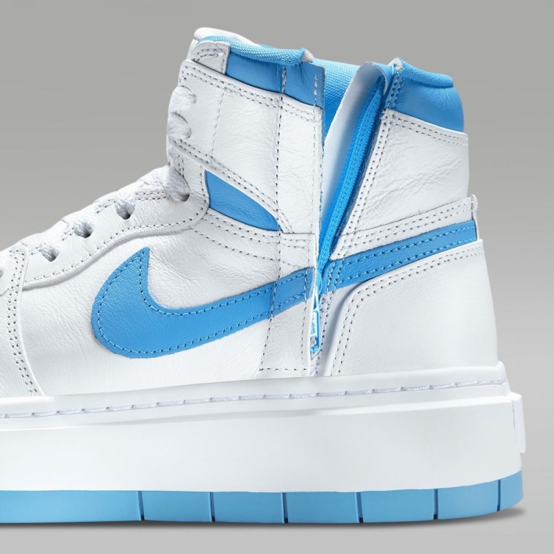Nike Air Jordan 1 Elevate High Schoenen Dames Wit Wit Donkerblauw Nederland | 537402-WYH