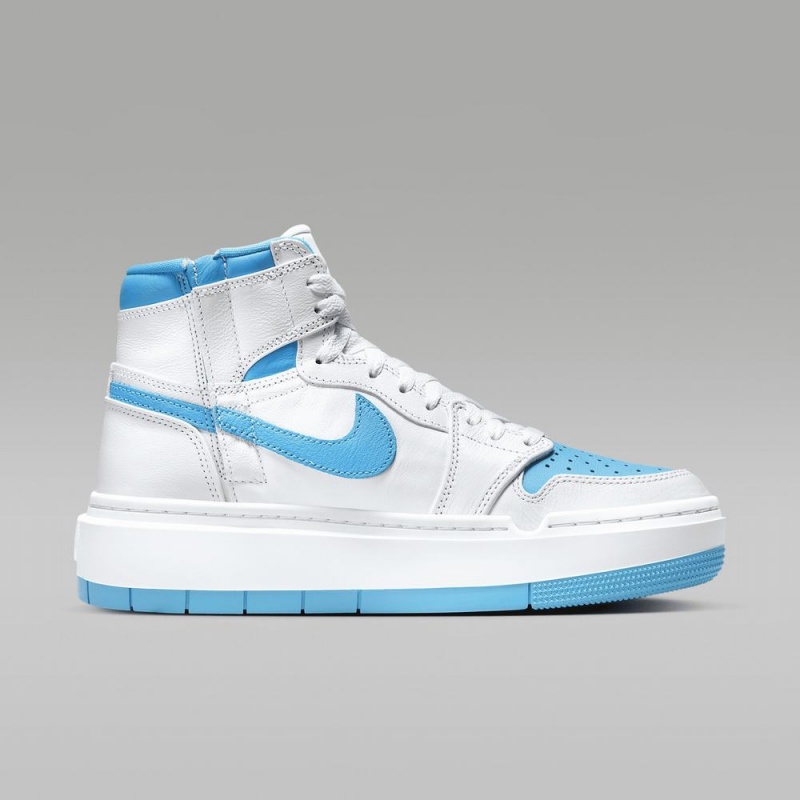 Nike Air Jordan 1 Elevate High Schoenen Dames Wit Wit Donkerblauw Nederland | 537402-WYH