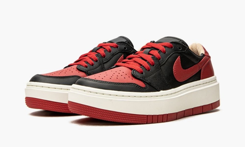 Nike Air Jordan 1 Elevate Low 'Bred' Schoenen Dames Zwart Rood Wit Nederland | 481590-HEV