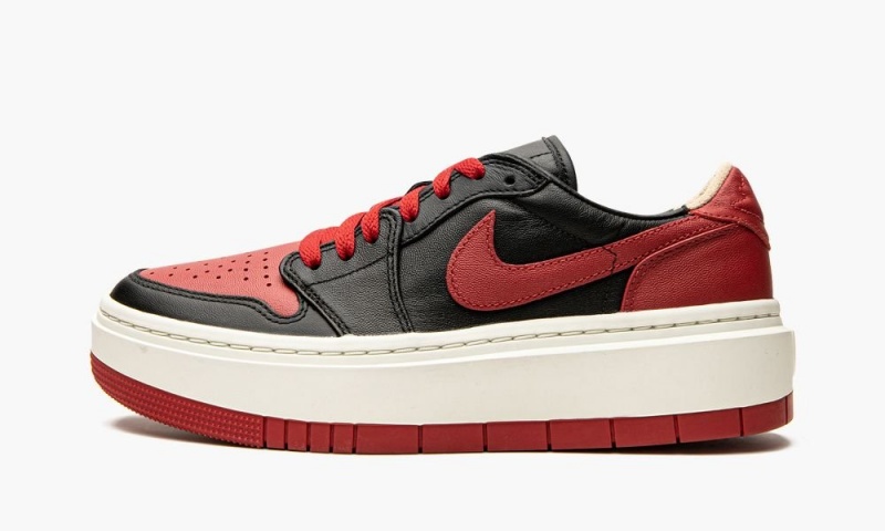 Nike Air Jordan 1 Elevate Low \'Bred\' Schoenen Dames Zwart Rood Wit Nederland | 481590-HEV