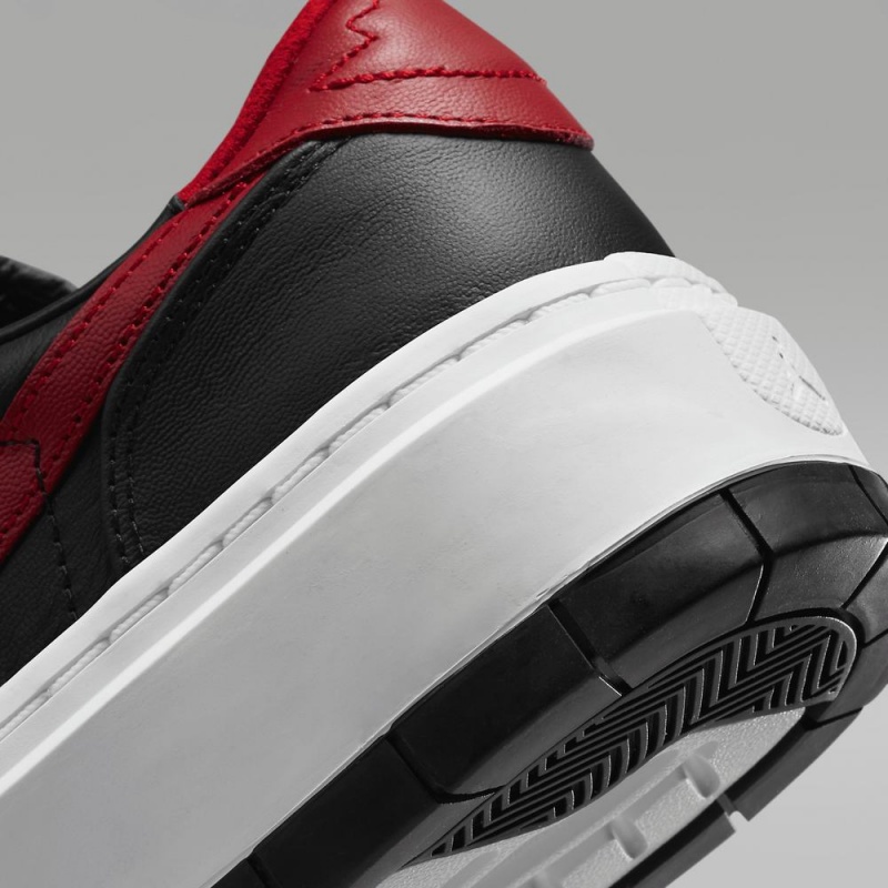 Nike Air Jordan 1 Elevate Low Schoenen Dames Zwart Rood Nederland | 279054-BCG