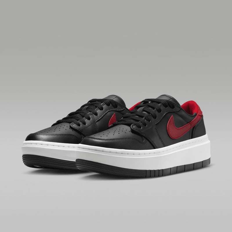 Nike Air Jordan 1 Elevate Low Schoenen Dames Zwart Rood Nederland | 279054-BCG