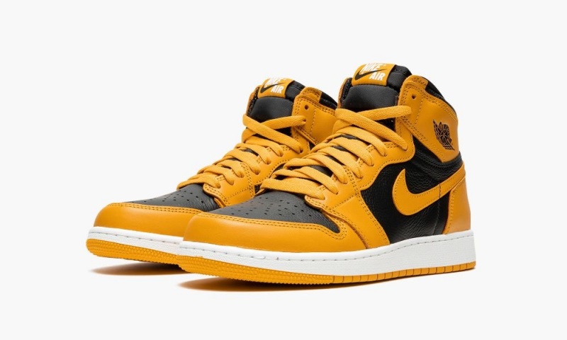 Nike Air Jordan 1 GS 'Pollen' Schoenen Kinderen Wit Zwart Geel Nederland | 180492-CVU