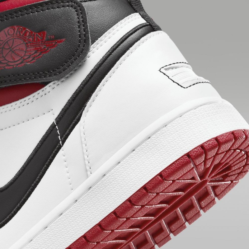 Nike Air Jordan 1 Hi FlyEase Schoenen Heren Rood Wit Zwart Nederland | 415069-TRG