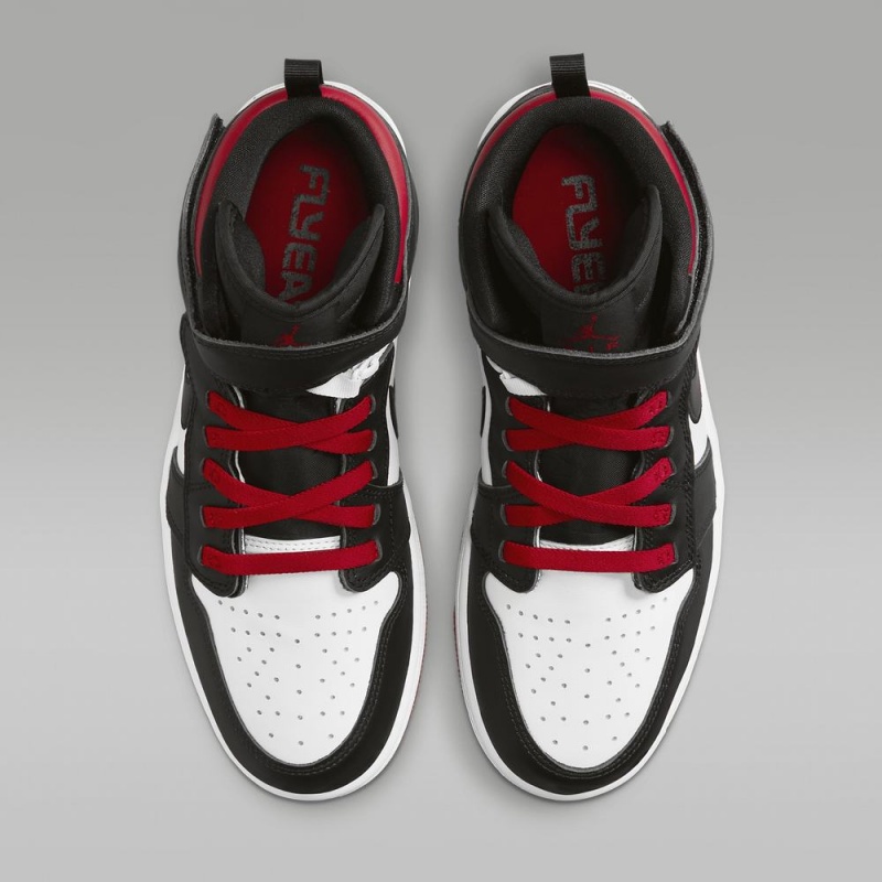 Nike Air Jordan 1 Hi FlyEase Schoenen Heren Rood Wit Zwart Nederland | 415069-TRG