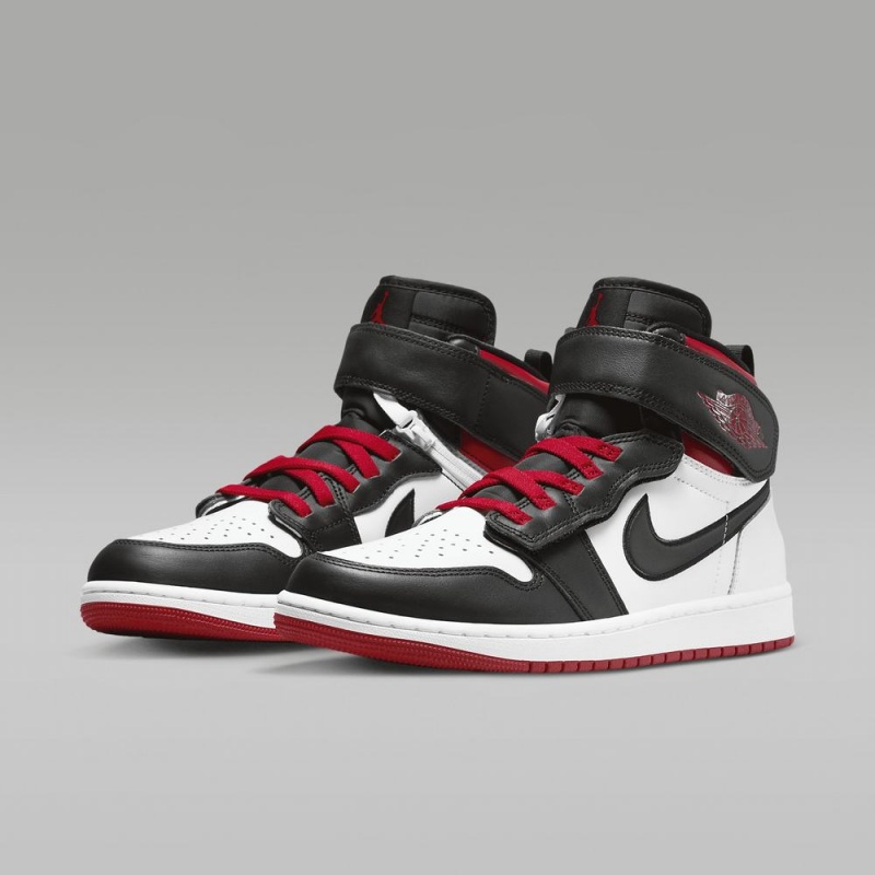 Nike Air Jordan 1 Hi FlyEase Schoenen Heren Rood Wit Zwart Nederland | 415069-TRG