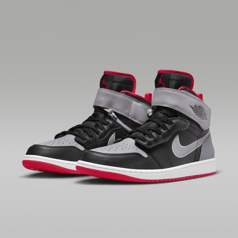 Nike Air Jordan 1 Hi FlyEase Schoenen Heren Grijs Zwart Nederland | 658249-NBQ