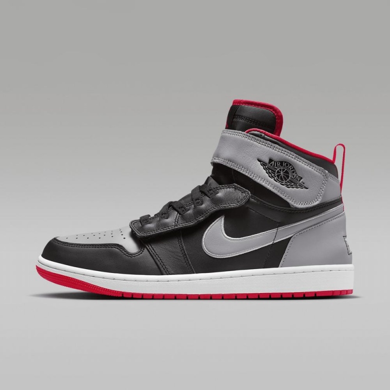 Nike Air Jordan 1 Hi FlyEase Schoenen Heren Grijs Zwart Nederland | 658249-NBQ