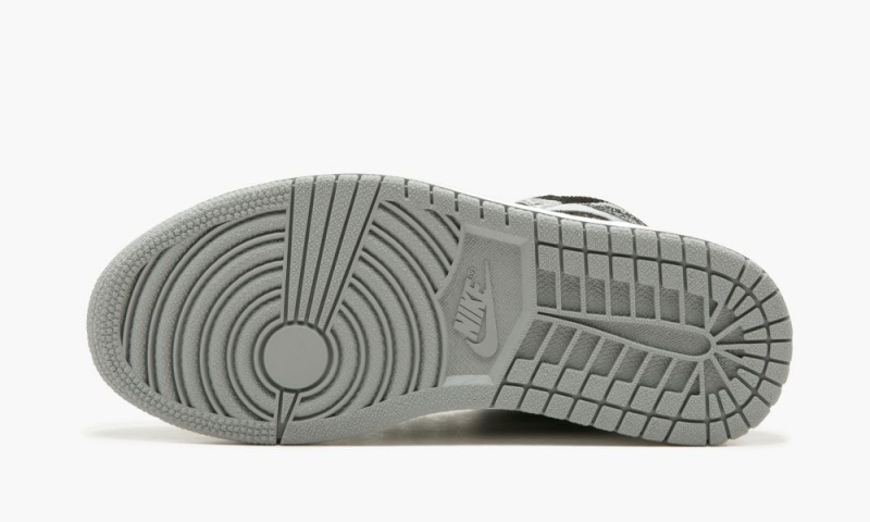 Nike Air Jordan 1 Hi GG 'Aleali May' Schoenen Kinderen Zwart Grijs Grijs Wit Nederland | 146287-QVH