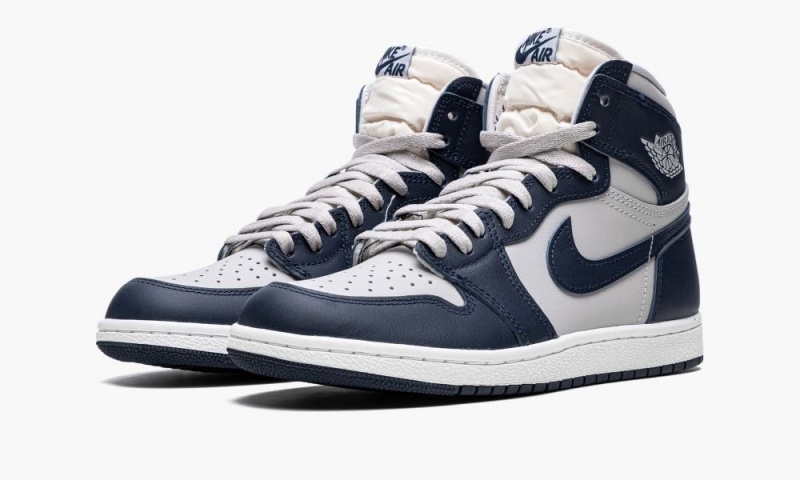 Nike Air Jordan 1 High 85 'Georgetown' Schoenen Heren Donkerblauw Wit Nederland | 327508-HNB