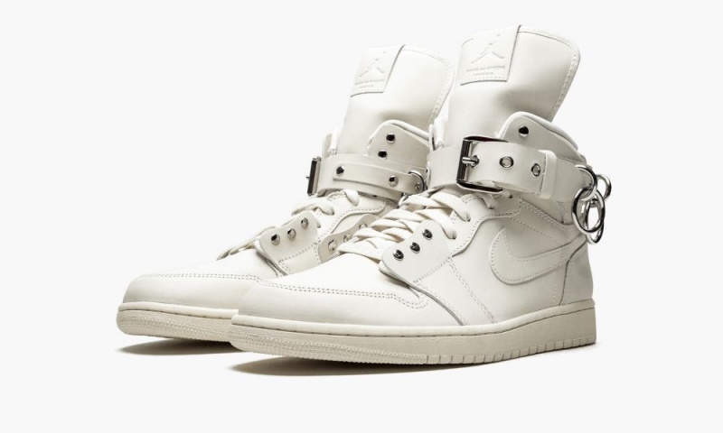 Nike Air Jordan 1 High 'COMME des Garçons - White' Schoenen Heren Wit Nederland | 531492-TMU