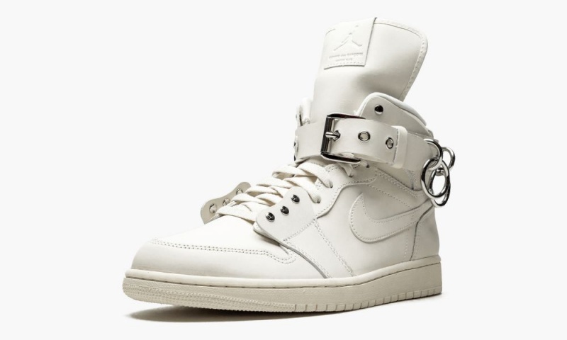 Nike Air Jordan 1 High 'COMME des Garçons - White' Schoenen Heren Wit Nederland | 531492-TMU