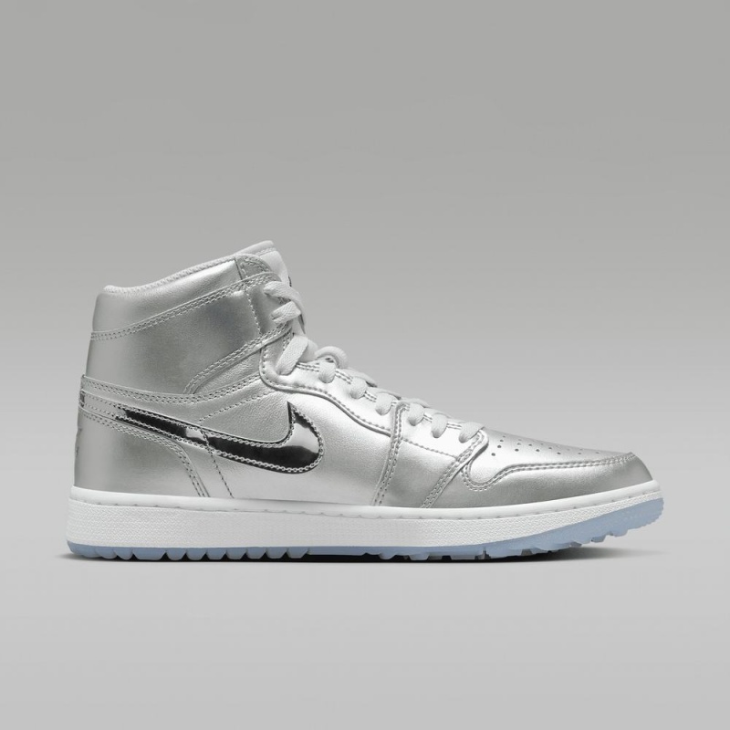 Nike Air Jordan 1 High G NRG Schoenen Heren Metal Zilver Wit Nederland | 649250-AGB