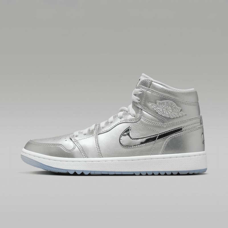 Nike Air Jordan 1 High G NRG Schoenen Heren Metal Zilver Wit Nederland | 649250-AGB