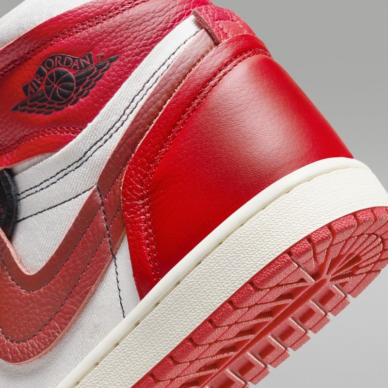 Nike Air Jordan 1 High Method of Make Schoenen Dames Rood Zwart Nederland | 531794-SZQ