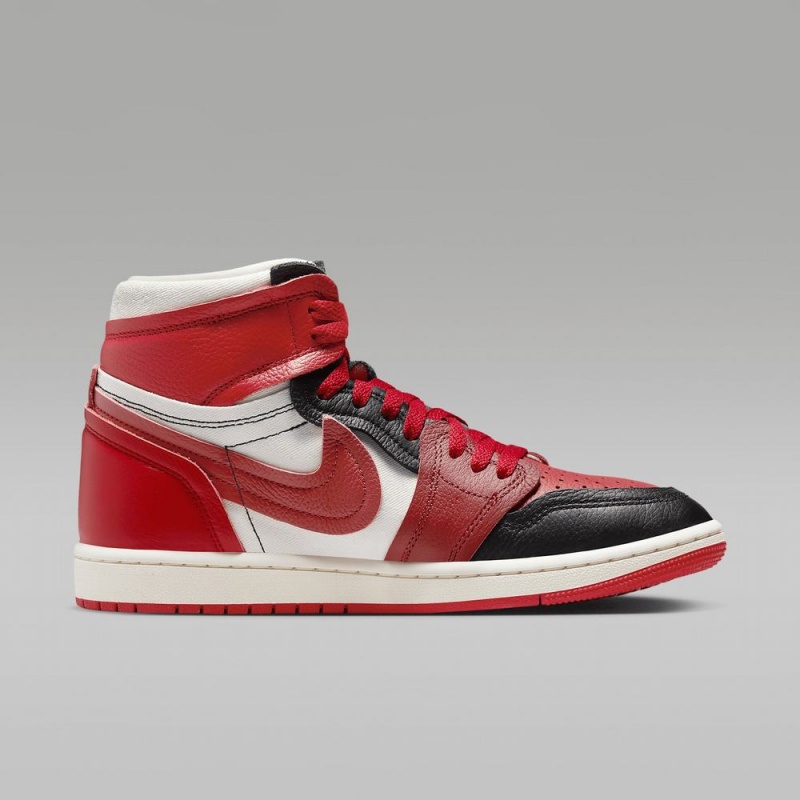 Nike Air Jordan 1 High Method of Make Schoenen Dames Rood Zwart Nederland | 531794-SZQ