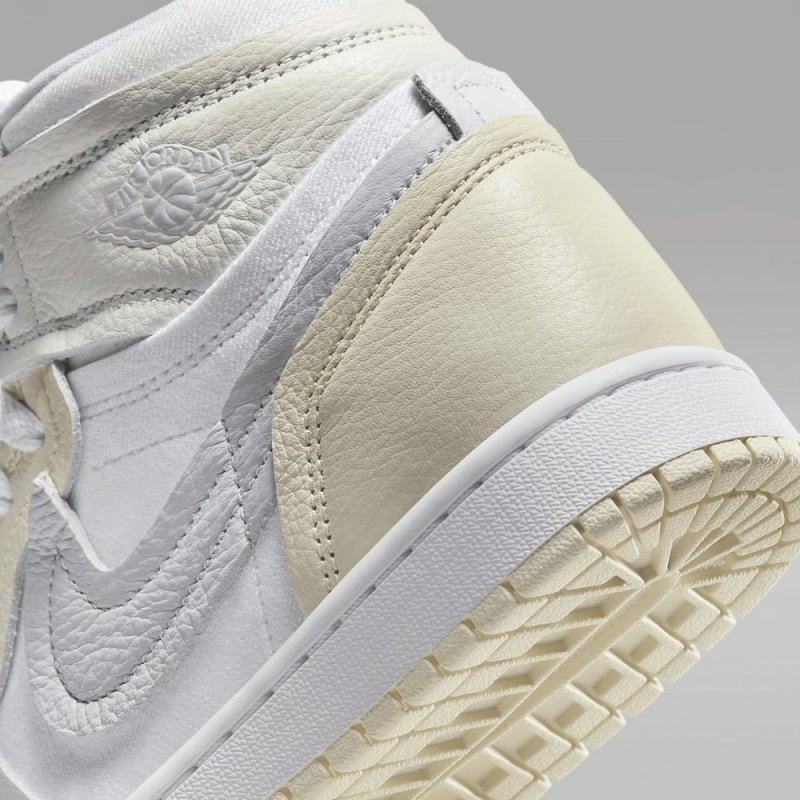 Nike Air Jordan 1 High Method of Make Schoenen Dames Wit Lichtgeel Nederland | 839601-LSE