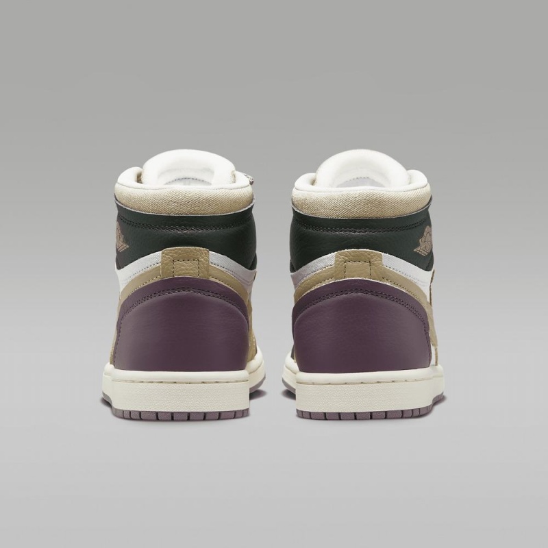 Nike Air Jordan 1 High Method of Make Schoenen Heren Paars Zwart Wit Nederland | 736801-QOT