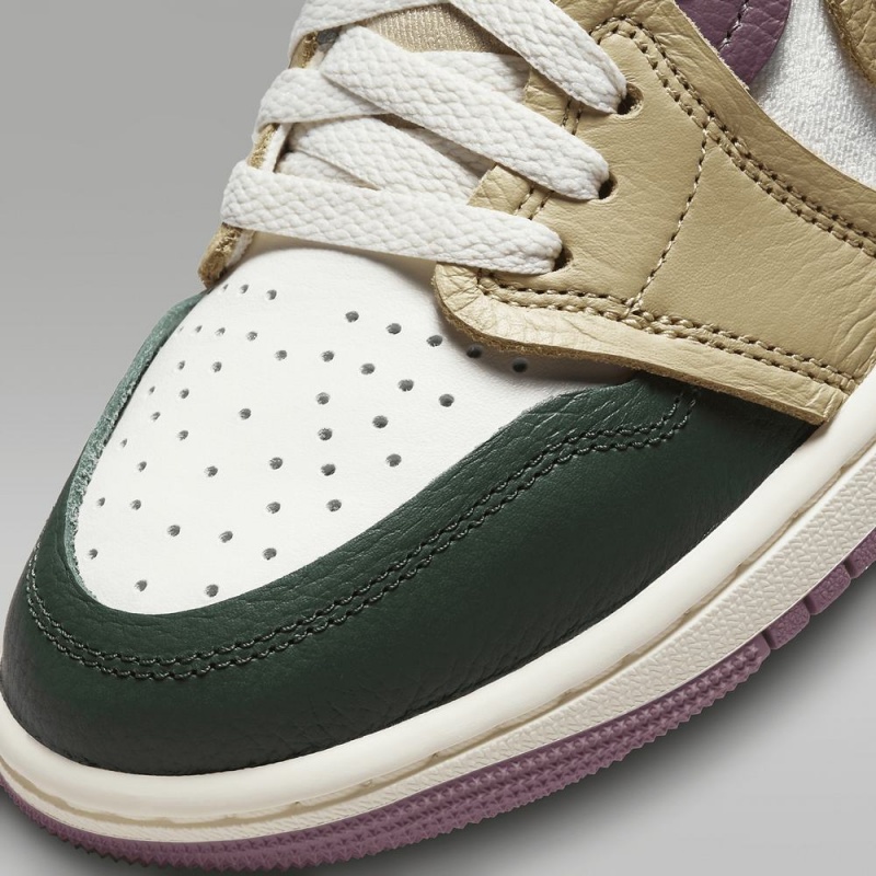 Nike Air Jordan 1 High Method of Make Schoenen Heren Paars Zwart Wit Nederland | 736801-QOT