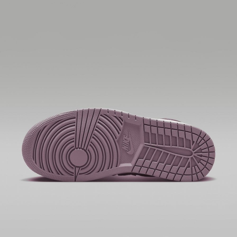 Nike Air Jordan 1 High Method of Make Schoenen Heren Paars Zwart Wit Nederland | 736801-QOT