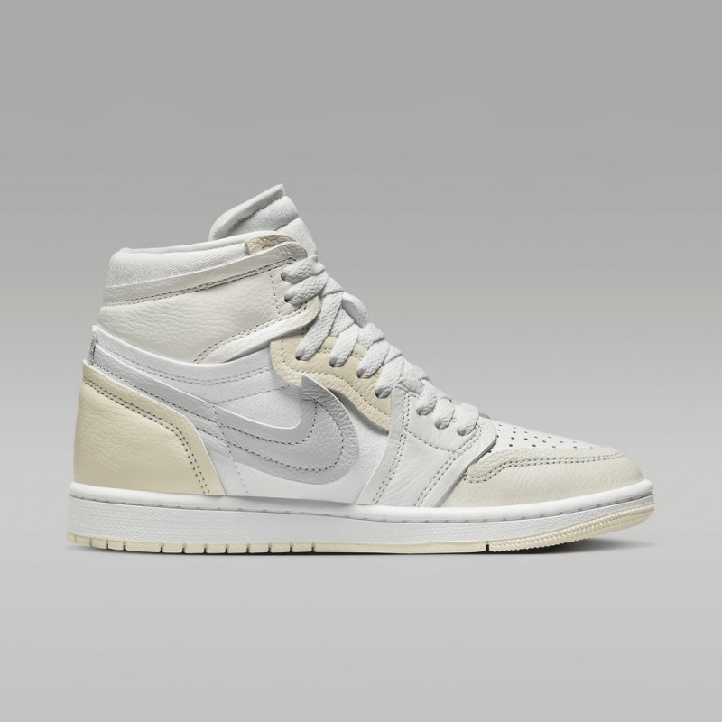 Nike Air Jordan 1 High Method of Make Schoenen Heren Wit Lichtgeel Nederland | 321976-NUW