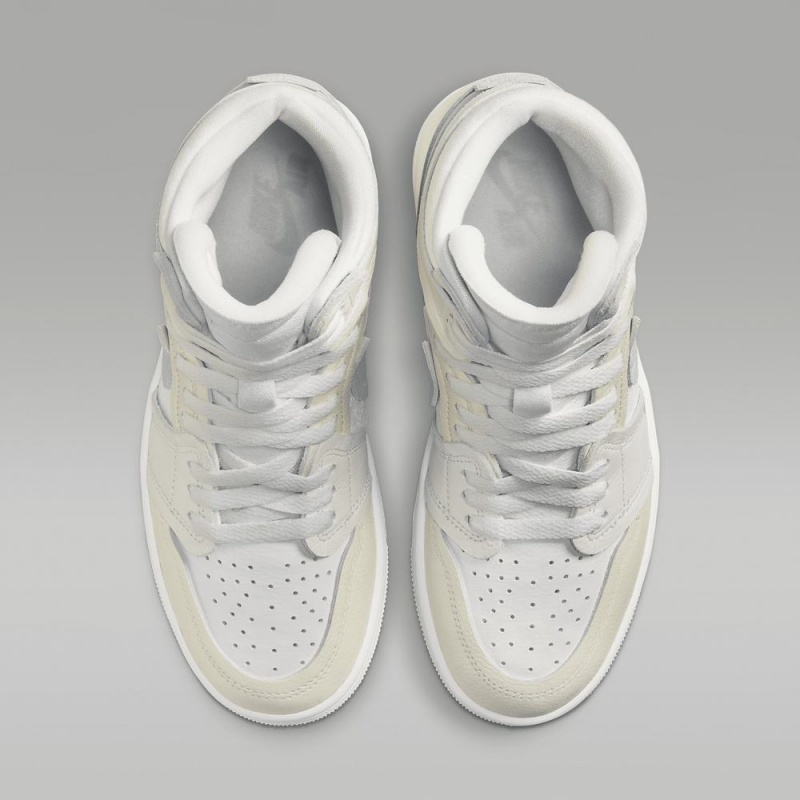 Nike Air Jordan 1 High Method of Make Schoenen Heren Wit Lichtgeel Nederland | 321976-NUW