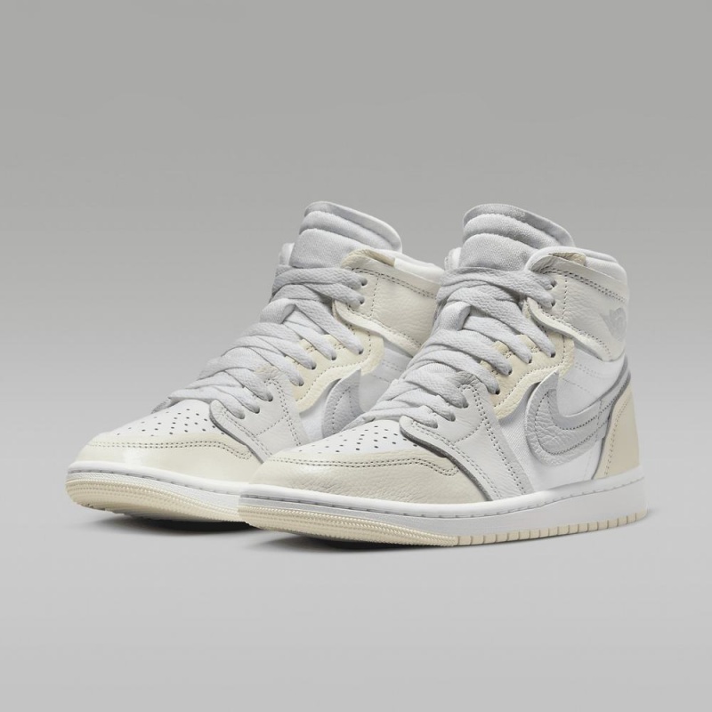 Nike Air Jordan 1 High Method of Make Schoenen Heren Wit Lichtgeel Nederland | 321976-NUW
