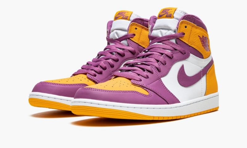 Nike Air Jordan 1 High OG 'Brotherhood' Schoenen Heren Paars Goud Licht Nederland | 395860-LQX