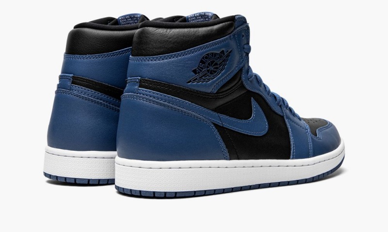 Nike Air Jordan 1 High OG 'Dark Marina Blue' Schoenen Heren Donkerblauw Zwart Wit Nederland | 193654-GOF