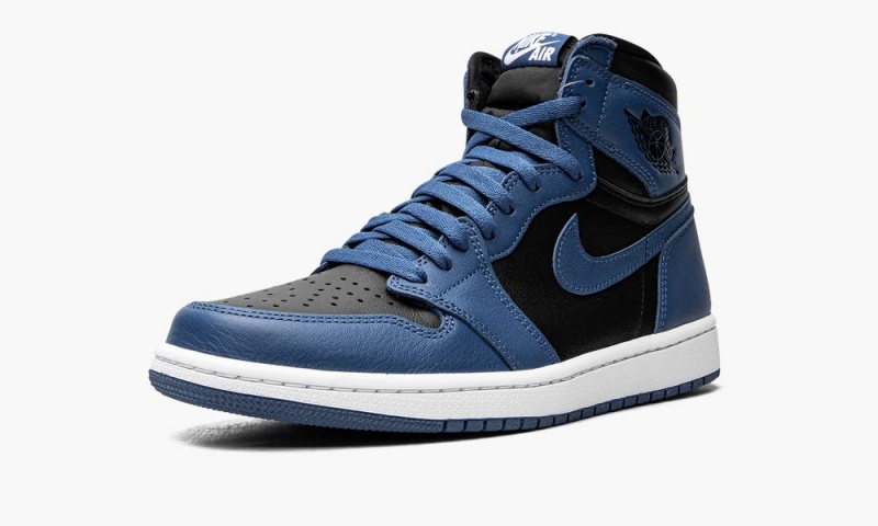 Nike Air Jordan 1 High OG 'Dark Marina Blue' Schoenen Heren Donkerblauw Zwart Wit Nederland | 193654-GOF