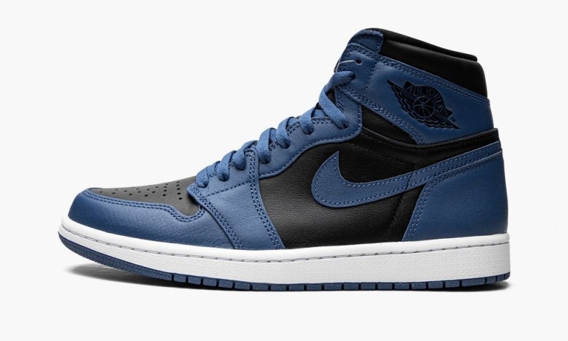 Nike Air Jordan 1 High OG \'Dark Marina Blue\' Schoenen Heren Donkerblauw Zwart Wit Nederland | 193654-GOF