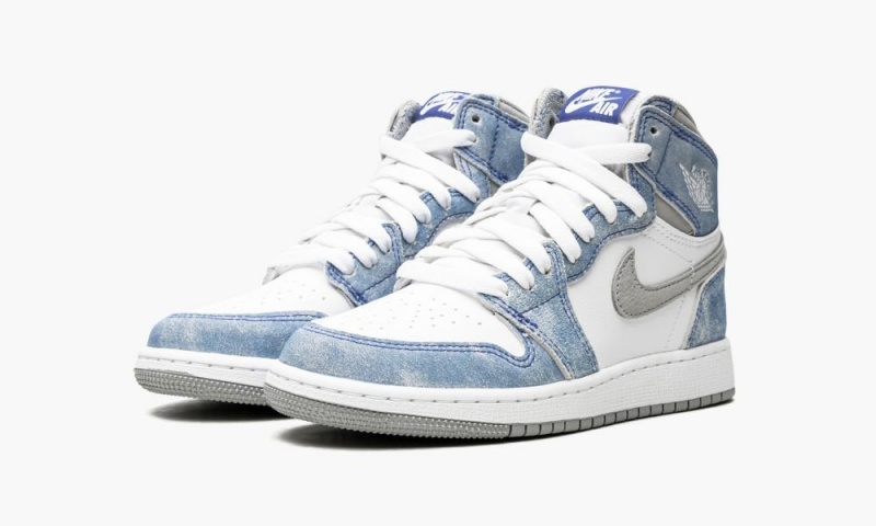 Nike Air Jordan 1 High OG GS 'Hyper Royal' Schoenen Kinderen Wit Blauw Nederland | 492538-DAS