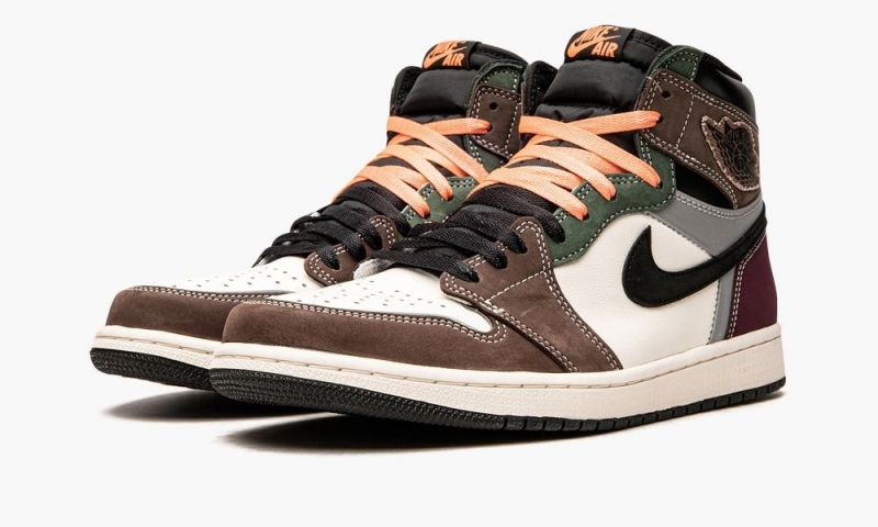 Nike Air Jordan 1 High OG 'Hand Crafted' Schoenen Heren Zwart Bruin Donker Nederland | 741836-WEU
