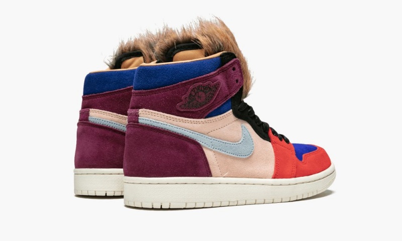 Nike Air Jordan 1 High OG NRG 'Aleali May - Court Lux' Schoenen Dames Bordeaux Blauw Nederland | 617508-NUM