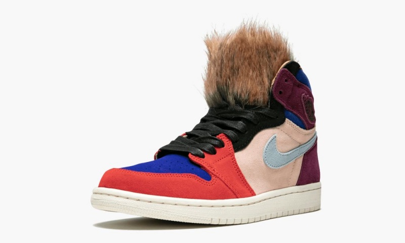 Nike Air Jordan 1 High OG NRG 'Aleali May - Court Lux' Schoenen Dames Bordeaux Blauw Nederland | 617508-NUM