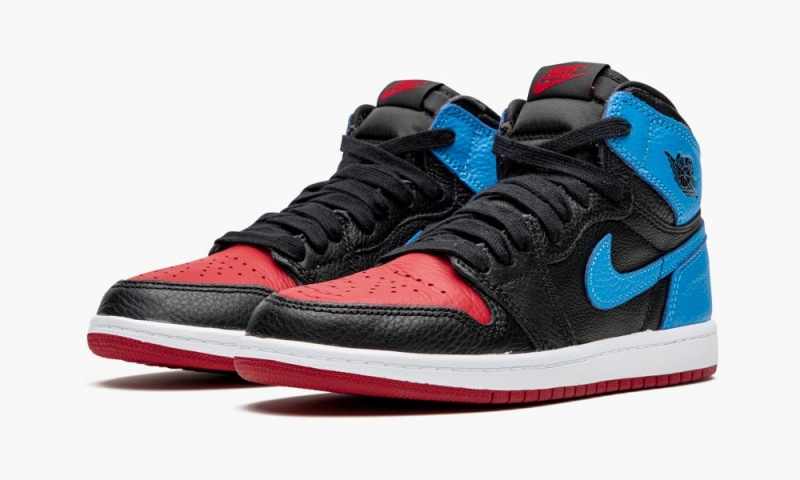 Nike Air Jordan 1 High OG (PS) 'UNC to Chicago' Schoenen Kinderen Zwart Blauw Nederland | 167829-BRY