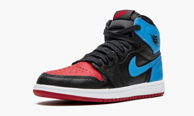 Nike Air Jordan 1 High OG (PS) 'UNC to Chicago' Schoenen Kinderen Zwart Blauw Nederland | 167829-BRY
